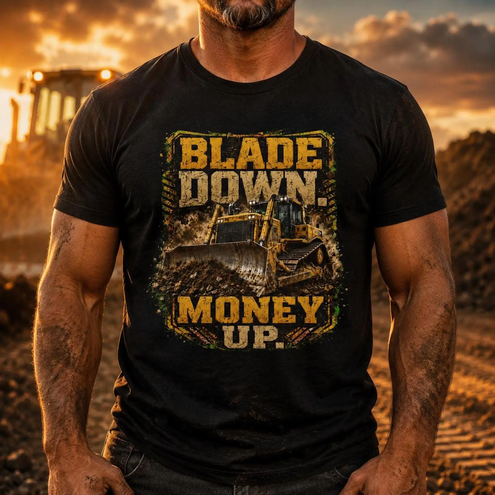 Heavy Equipment Operations - تي شيرت لسائقي البلدوزر بتصميم Blade