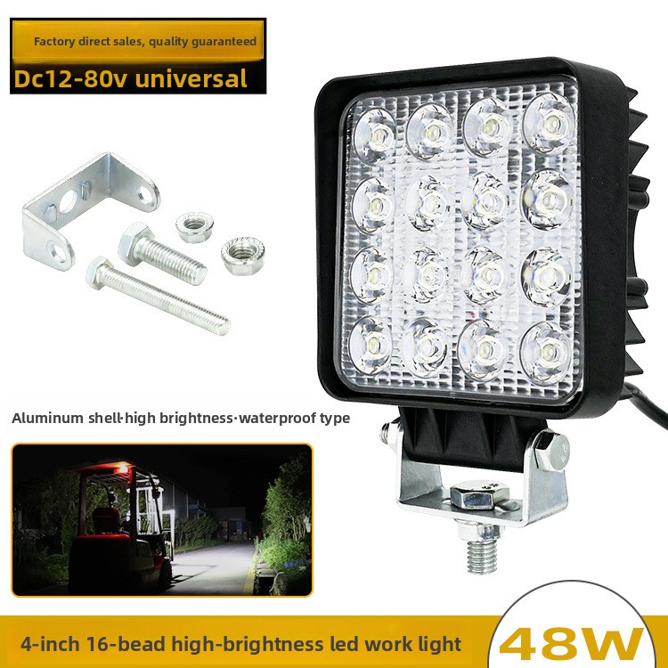 Heavy Equipment Forklift - مصباح عمل LED بقوة 48 واط،