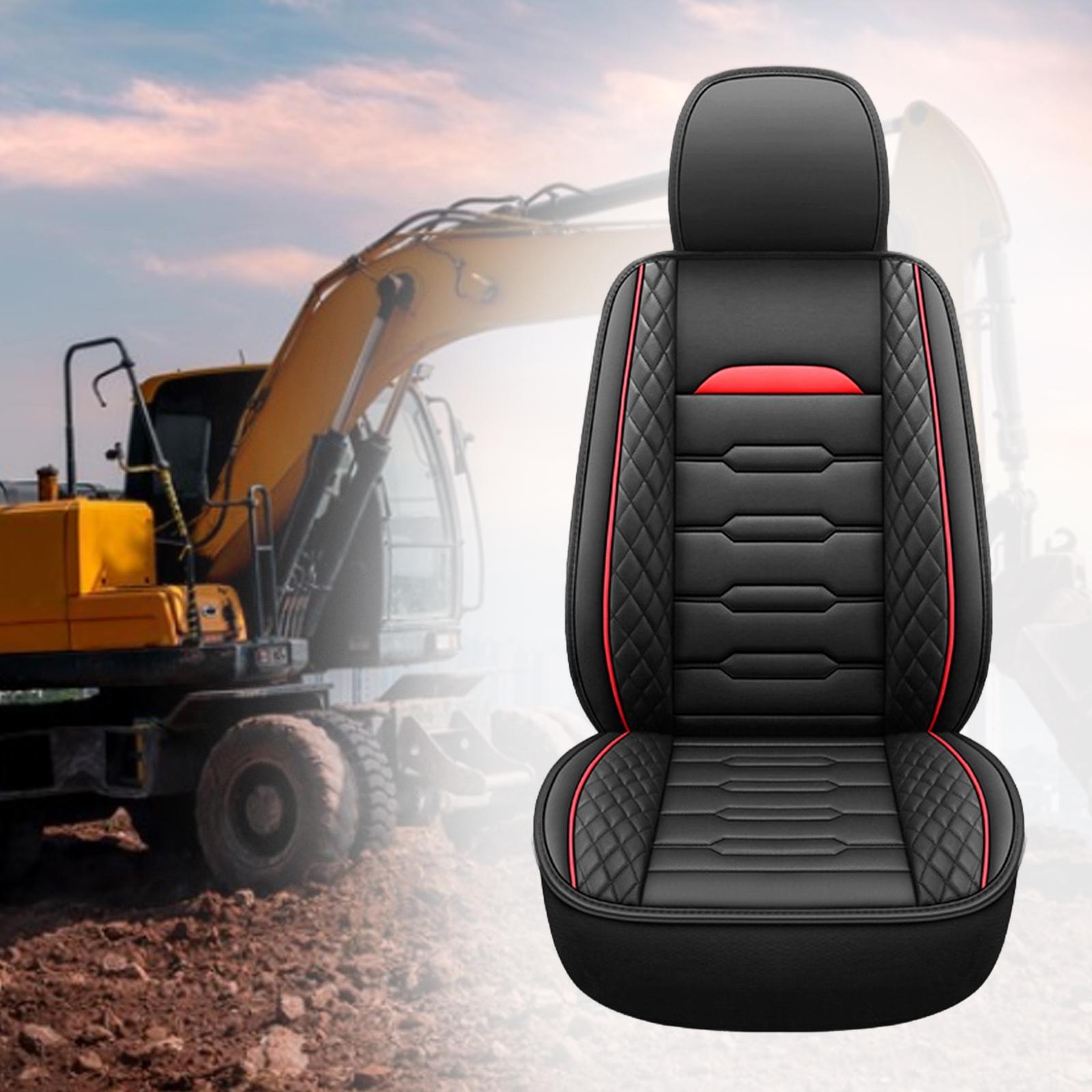 Heavy Equipment Forklift - غطاء مقعد حفار من الجلد الصناعي،