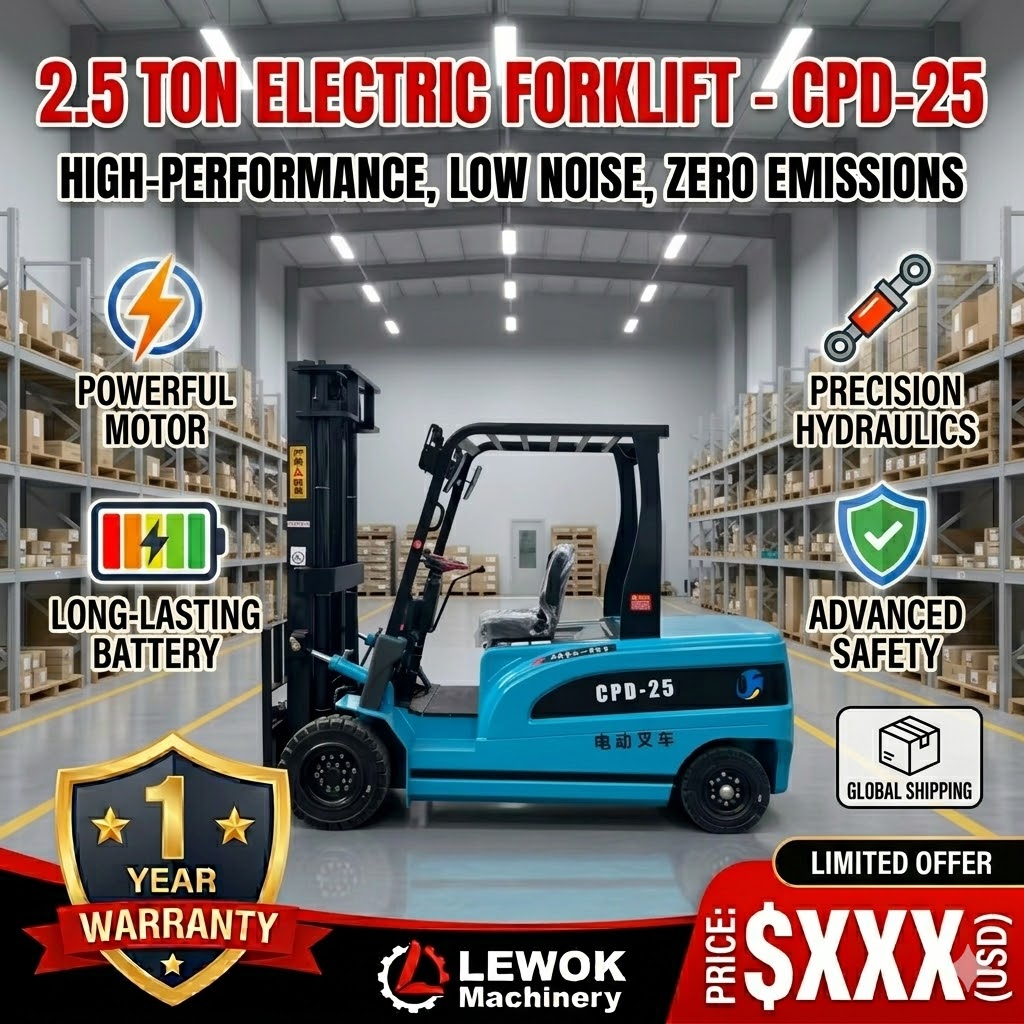 Heavy Equipment Forklift - رافعة شوكية كهربائية رافعة ٢ طن