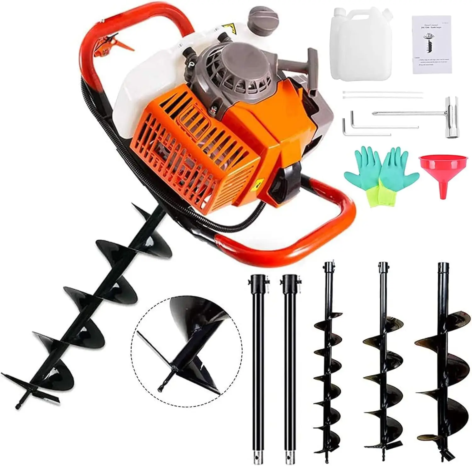 -حفار ثقب آخر 72cc ثنائي الأشو - مراجعة Post Hole Digger وسعره