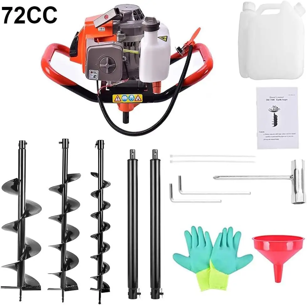 -حفار ثقب آخر 72cc ثنائي الأشو - مراجعة Post Hole Digger وسعره