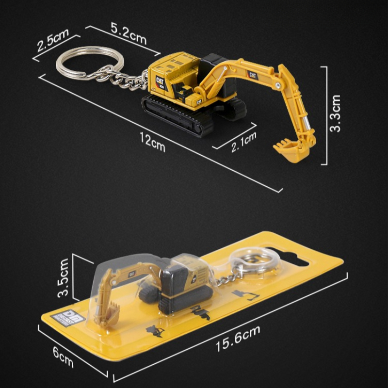نموذج حفارة بلدوزر سبيكة لعبة  - مراجعة Heavy Equipment Keychain وسعره