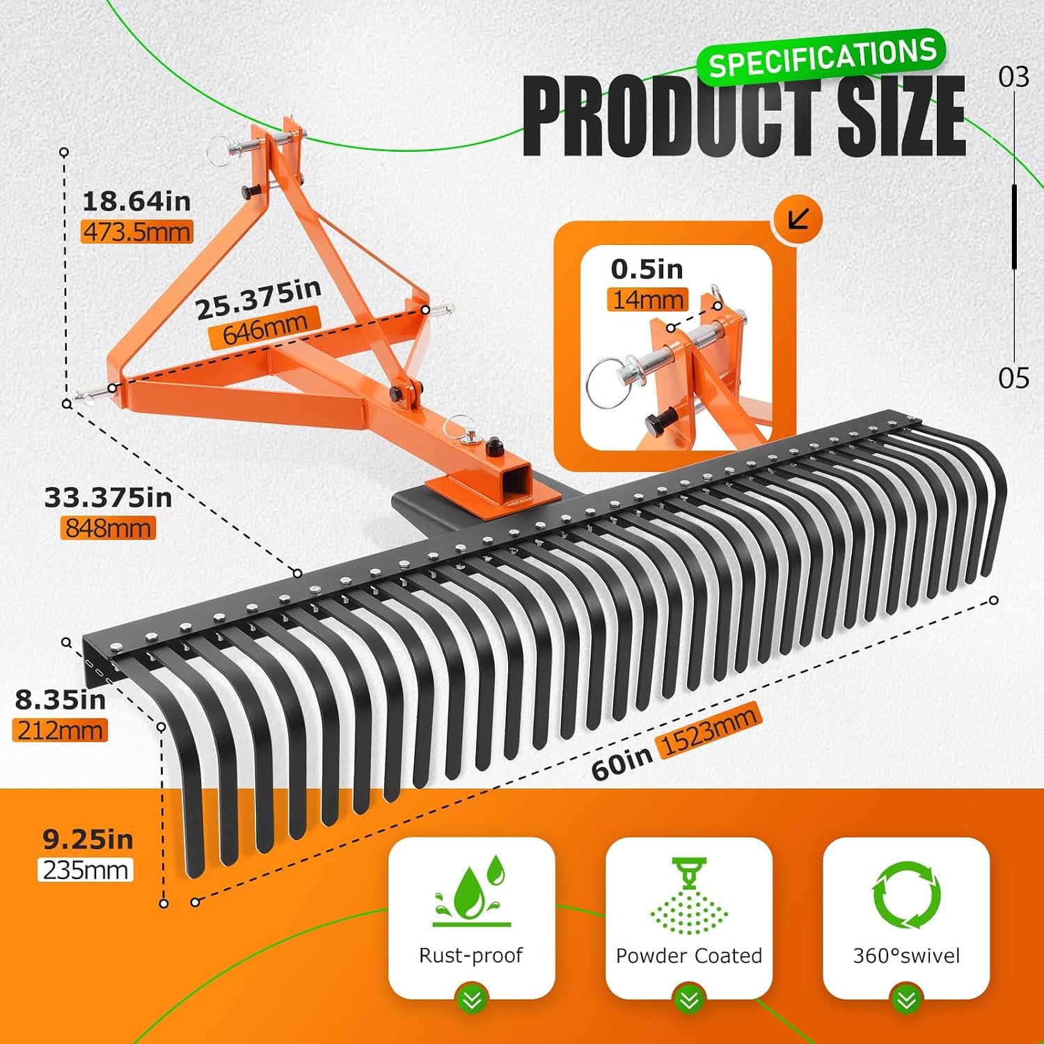 مجرفة حدائق قابلة للجر، ملحق م - مراجعة Heavy Equipment Landscaping وسعره
