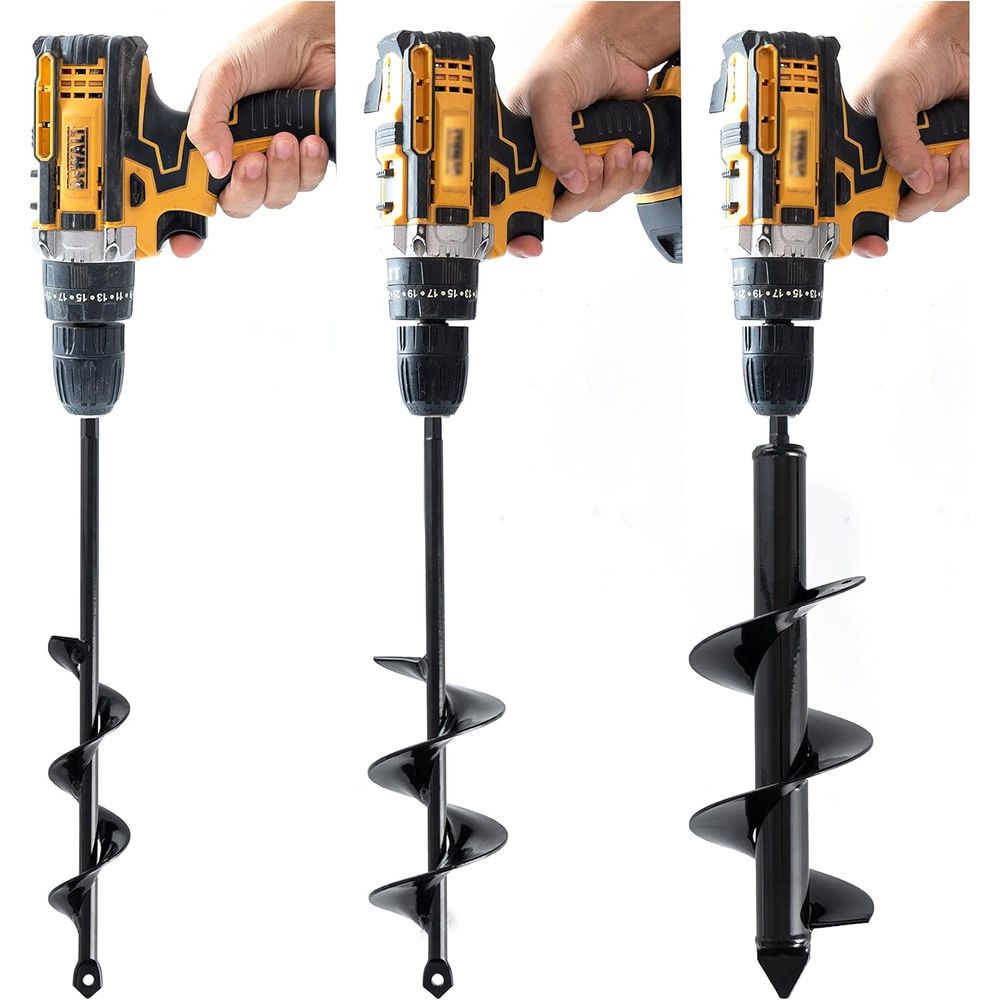 مجموعة من 3 رؤوس حفر أرضية صلب - مراجعة Post Hole Digger وسعره