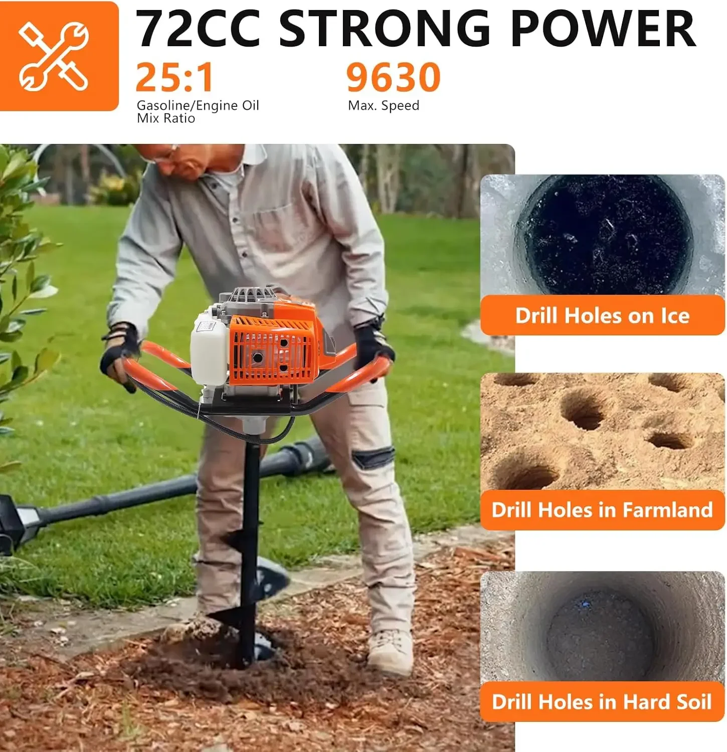 -حفار ثقب آخر مثقوب 72CC، حفار - مراجعة Post Hole Digger وسعره