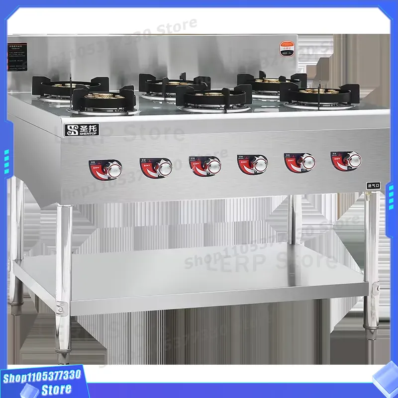 موقد غاز تجاري بـ 6 شعلات للمط - مراجعة Heavy Equipment Kitchen وسعره