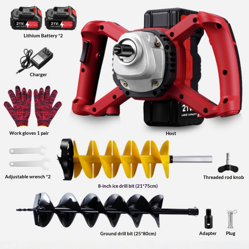 مثقاب أرضي كهربائي ببطارية ليث - مراجعة Post Hole Digger وسعره